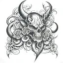 666 tattoo design idea
