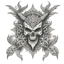 666 tattoo design idea