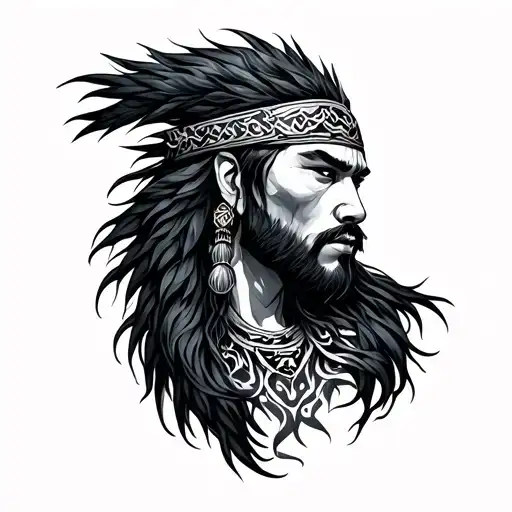 Tengri tattoo design idea