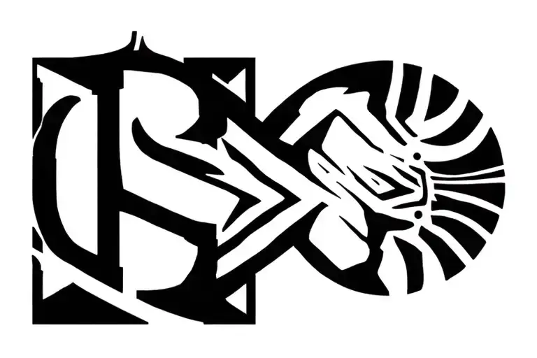 T and S ON NECK c section scar tattoo design idea