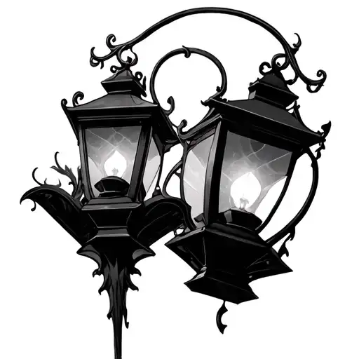 Gothic Lantern tattoo design idea
