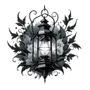Gothic Lantern tattoo design idea