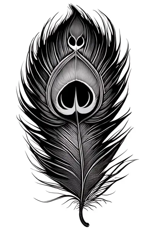 Hanuman gada Krishna's peacock Feather related to every god initials  tattoo design idea