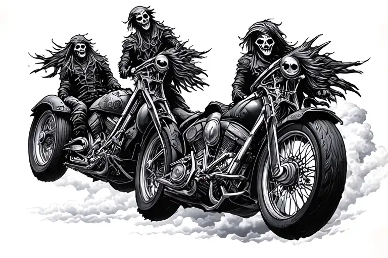 Ghost Riders In The Sky tattoo design idea