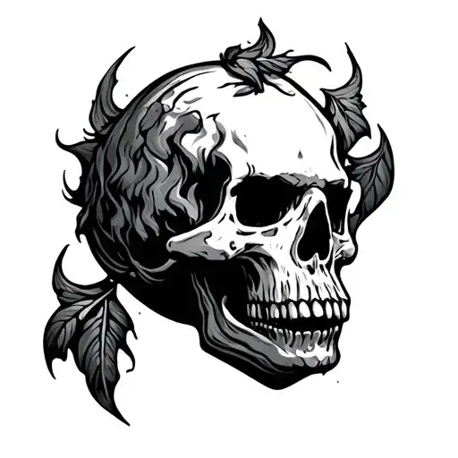 Rocks liar tattoo design idea