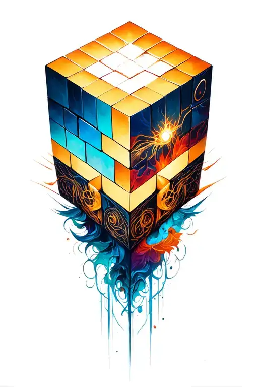 metatrone cube tattoo inspired tattoo design idea
