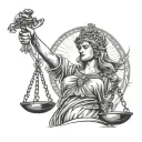 LADY JUSTICE tattoo design idea
