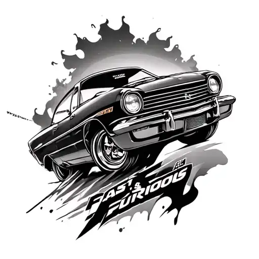 Fast And Furious tattoo design idea