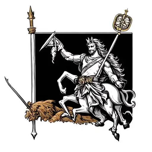 St George tattoo design idea