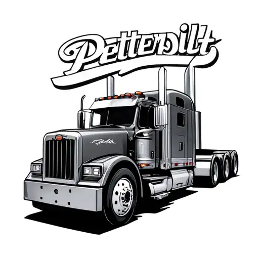 peterbilt logo tattoo design idea
