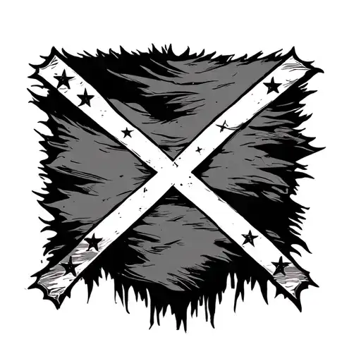 Rebel Flag tattoo design idea