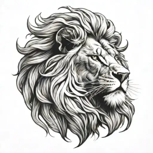 aslan lion tattoo design idea