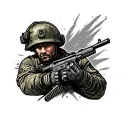 army combat engineer tattoo design idea