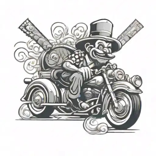 arizona Chicano low rider clown gangster East side tattoo design idea