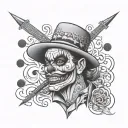 arizona Chicano low rider clown gangster East side tattoo design idea