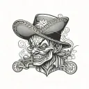 arizona Chicano low rider clown gangster East side tattoo design idea