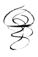 brush stroke line tattoo design idea