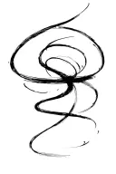 brush stroke line tattoo design idea