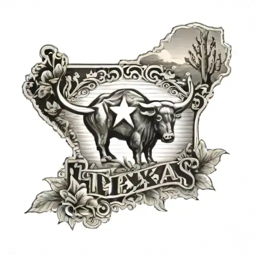 texas tattoo design idea