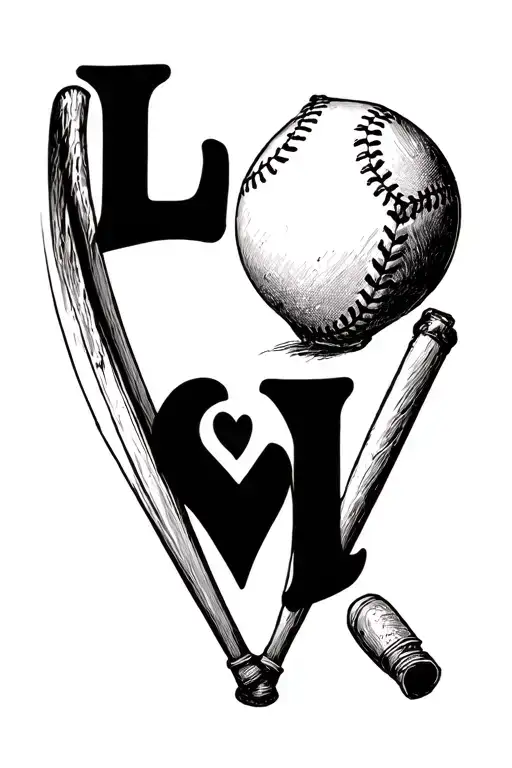 letters LLL meaning love like levi, small tattoo design, something baseball tattoo design idea