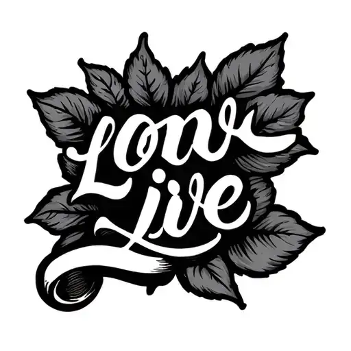 cursive tattoo long live marvin tattoo design idea