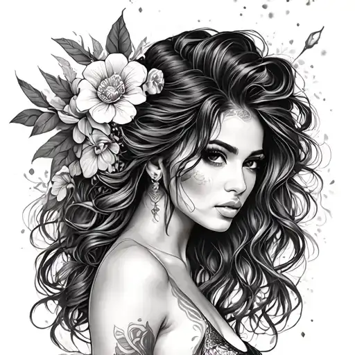 Trans Woman, Filipina, Virgo tattoo design idea