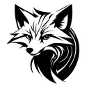 Fox Face tattoo design idea