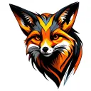 Fox Face tattoo design idea