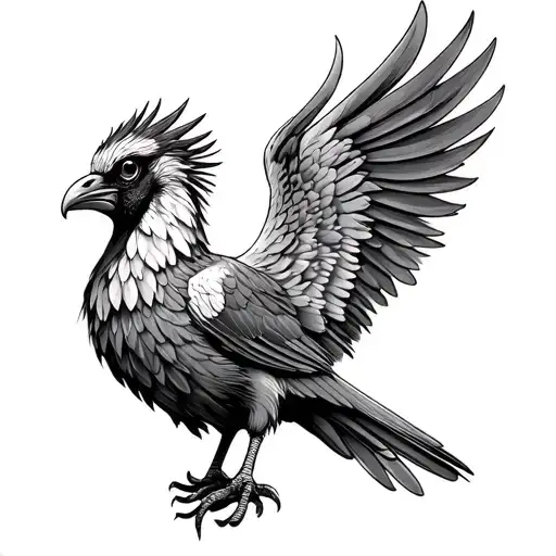 Liverbird tattoo design idea