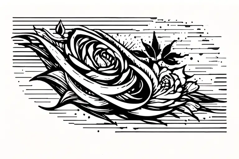 Blackout tattoo that covers tattoo design idea