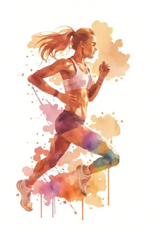 half marathon tattoo design idea