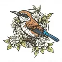 calliope wren tattoo design idea