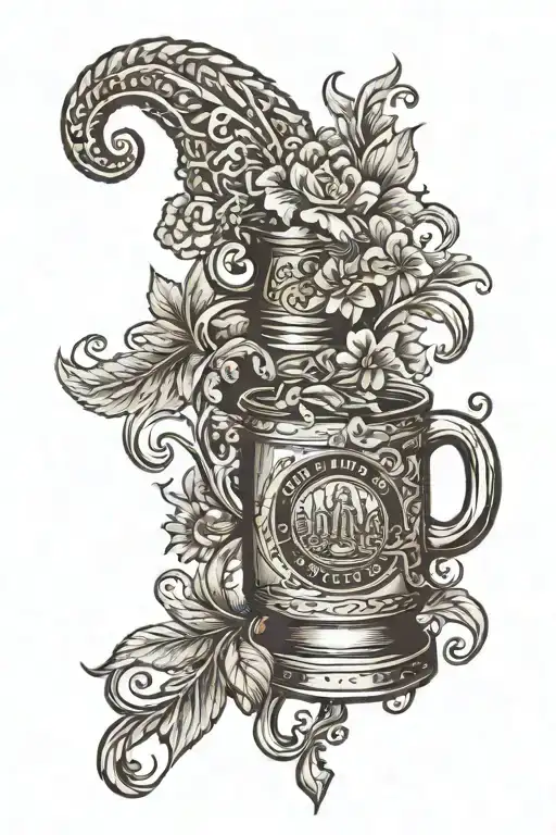 for the beer company in russia to young people  tattoo design idea