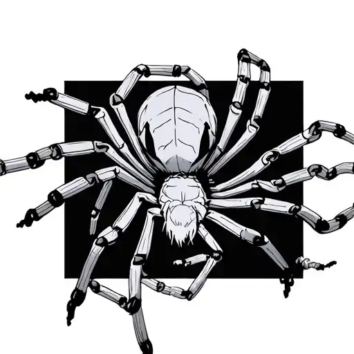 Kurapika chain with the whole Spider in Hunter X Hunter tattoo design idea