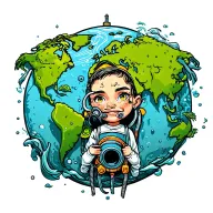 Diving, world, travel, knige, betray, friendship tattoo design idea