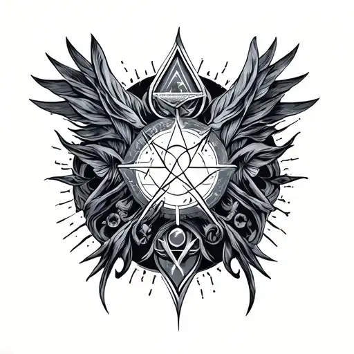 7 Hermetic Principles tattoo design idea