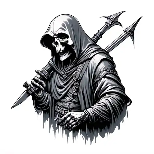special forces grim reaper tattoo design idea