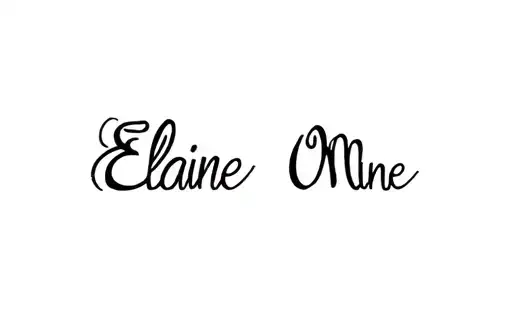 "Elaine 0 Mine" tattoo design idea