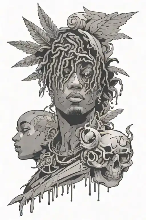 up down left right a b cheat codes 999 juice wrld tattoo design idea