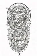 dragon tattoo design idea