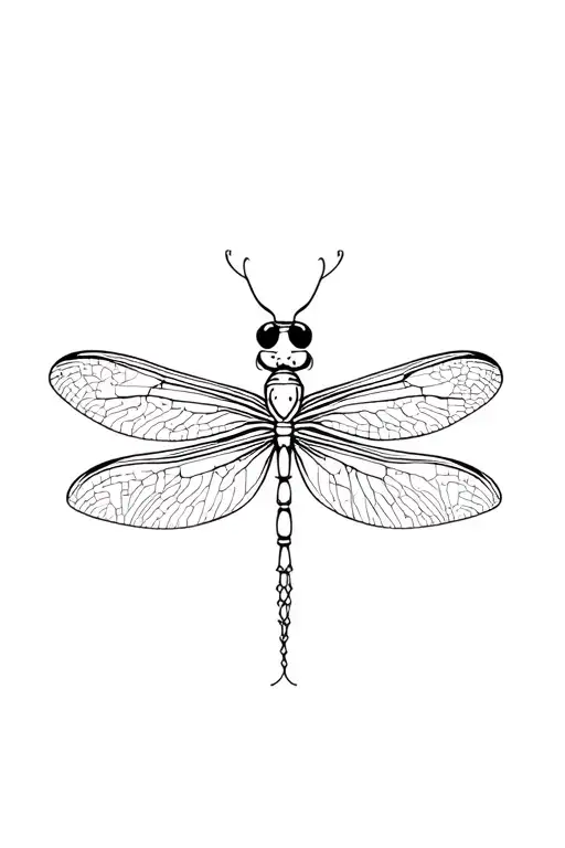 Dragonfly tattoo design idea