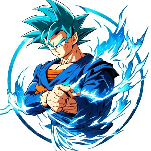 perfected ultra instinct goku tattoo design idea
