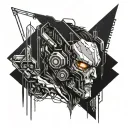 cyberpunk 4k tattoo design idea
