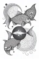 Los Angeles, Pisces tattoo design idea