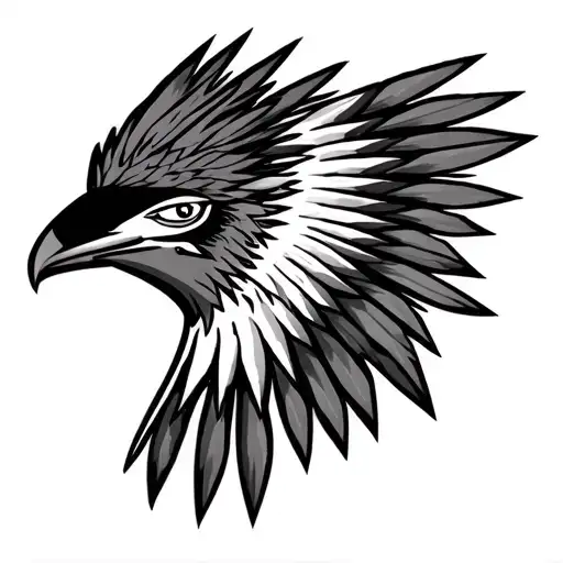 Hopi Thunderbird native tattoo design idea