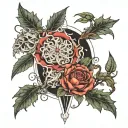 As above, so below Dismantled piece by piece, what's left will not decease As within, so without The seasons bring relie tattoo design idea