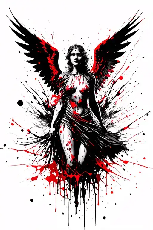 Protector Angel tattoo design idea