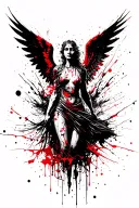 Protector Angel tattoo design idea