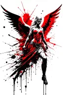 Protector Angel tattoo design idea