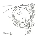 serenity courage wisdom tattoo design idea